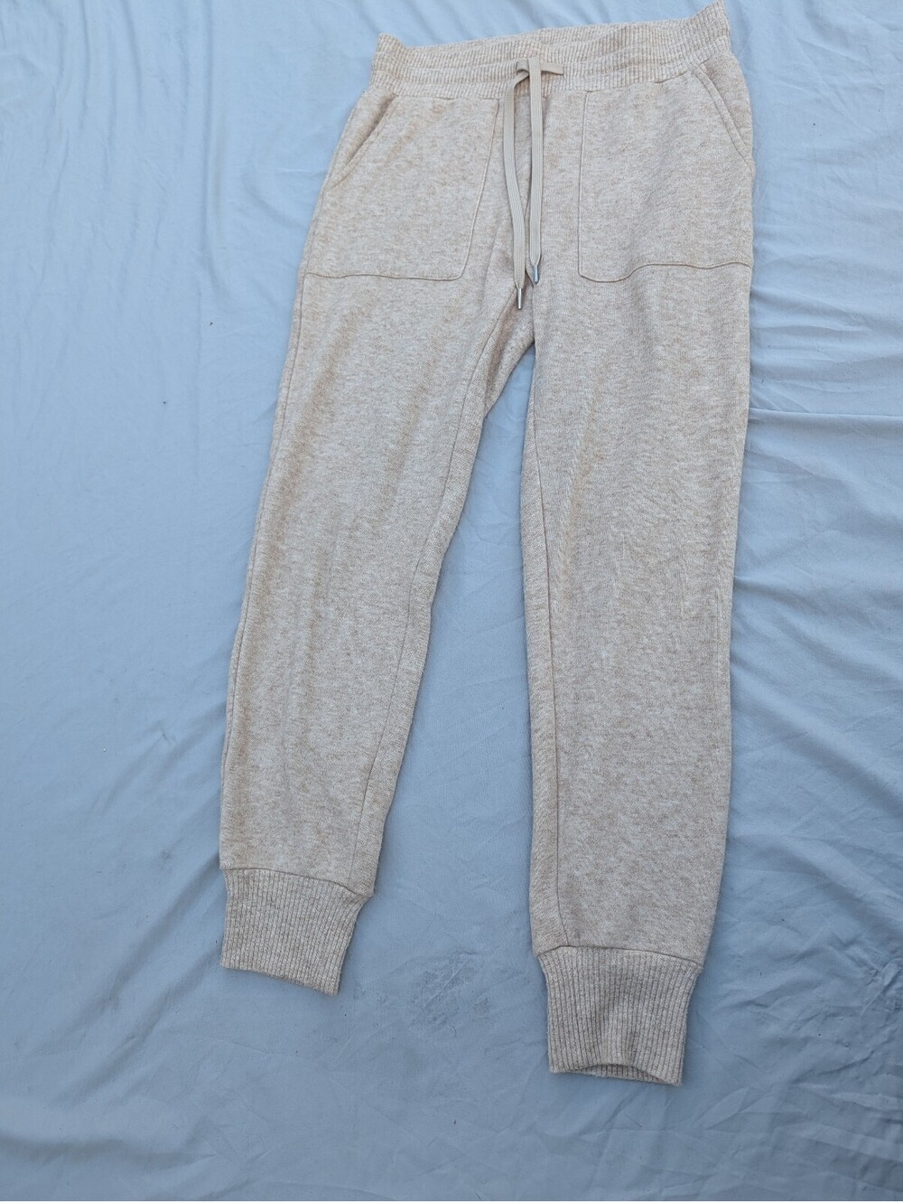 RW&Co women's Casual Cozy Joggers in Beige Size Small